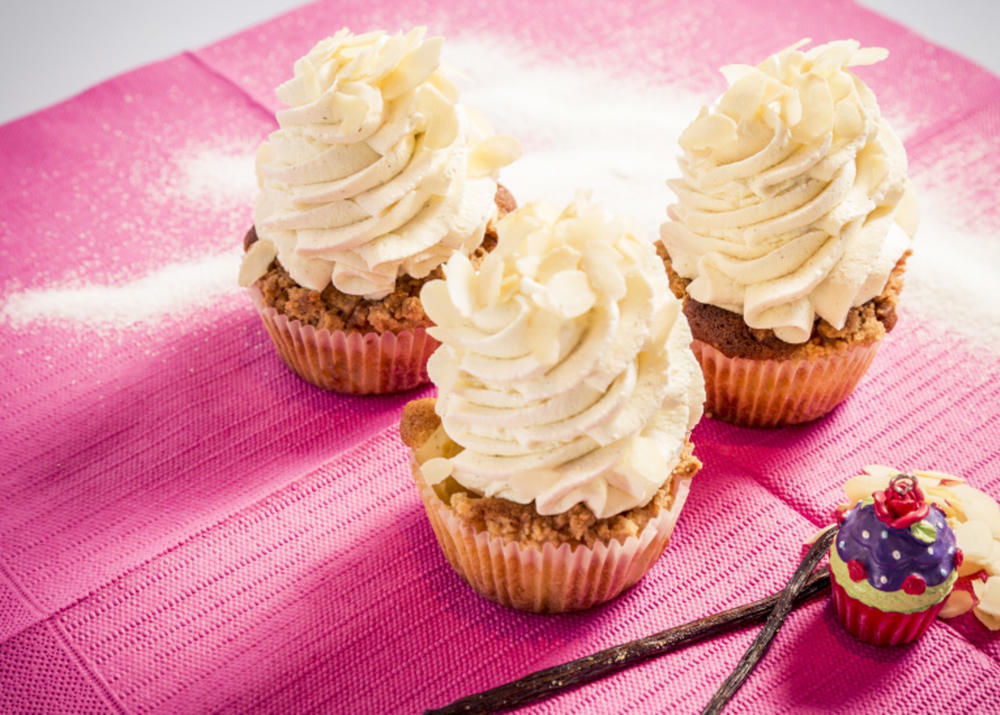 Apfelstreusel-Cupcakes